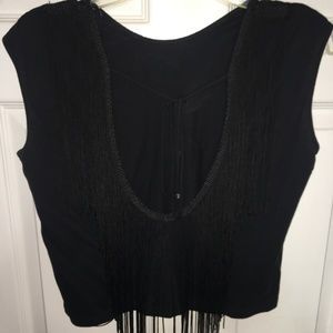 Cropped Black Zara T-Shirt